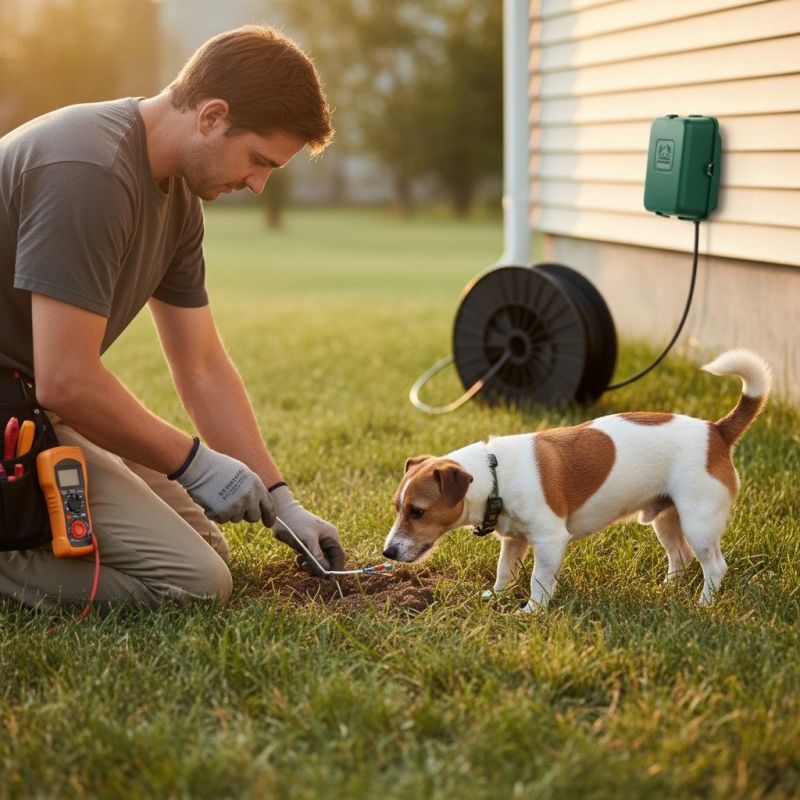 Local Pet Fence Installation pros at work